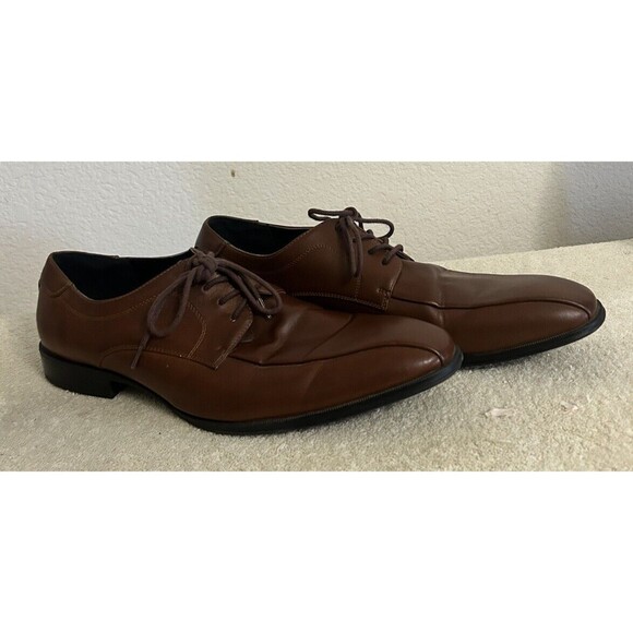 Alfani Dress Shoes Men's Size 13 M Seth Brown Oxfords - Picture 2 of 10